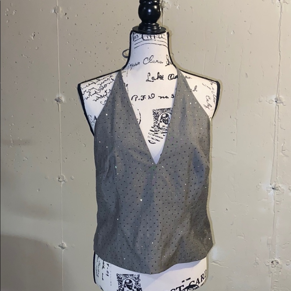 NWT Stunning Anne Klein Crystal Encrusted Top